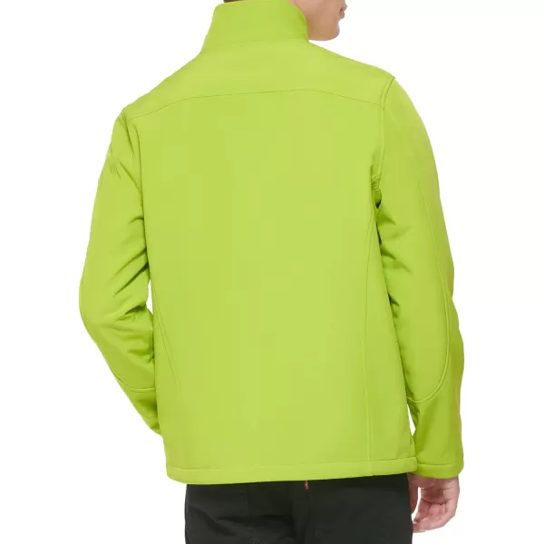 GUESS Mens Softshell Long Sleeve 1 Chest Pocket JacketLime