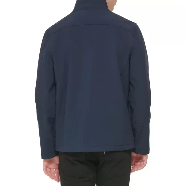 GUESS Mens Softshell Long Sleeve 1 Chest Pocket JacketNavy