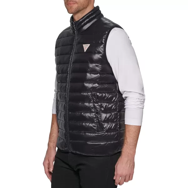 GUESS mens Essential Light Weight Transitional VestBlack