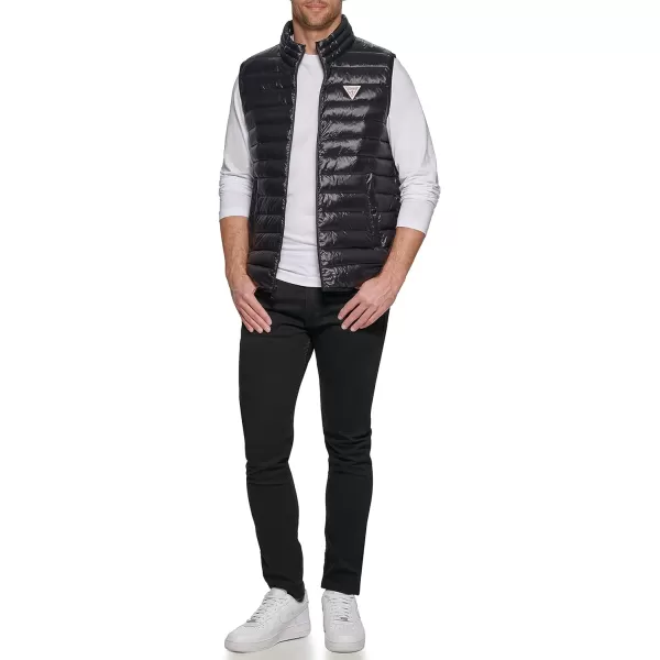 GUESS mens Essential Light Weight Transitional VestBlack