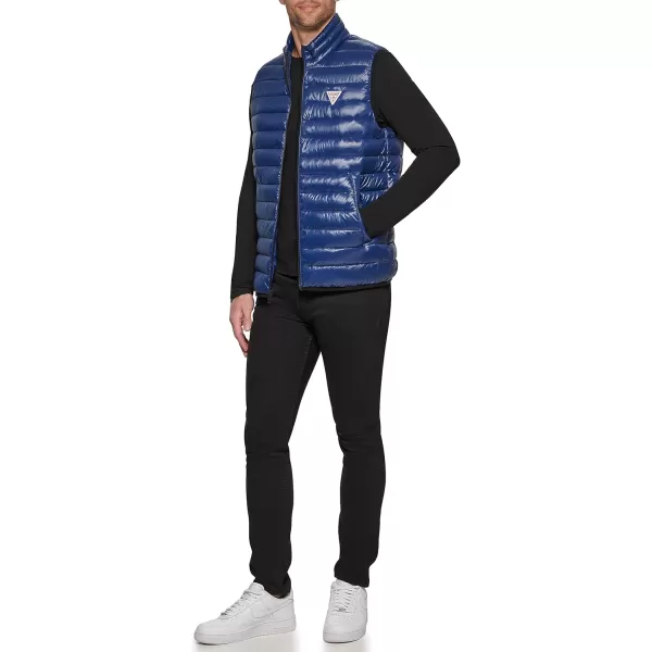 GUESS mens Essential Light Weight Transitional VestNavy