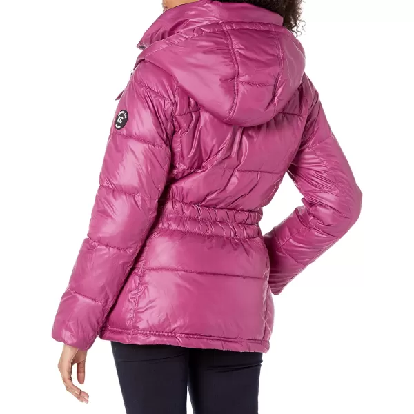 Kenneth Cole Womens Horizontal Zip Puffer JacketMagena