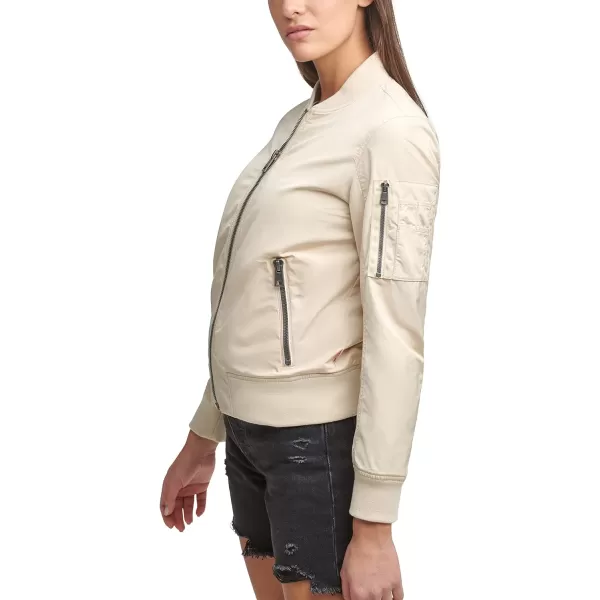 Levis Womens Melanie Newport Bomber Jacket Regular  Plus SizeBleached Sand