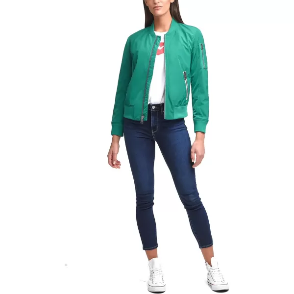 Levis Womens Melanie Newport Bomber Jacket Regular  Plus SizeEmerald Green