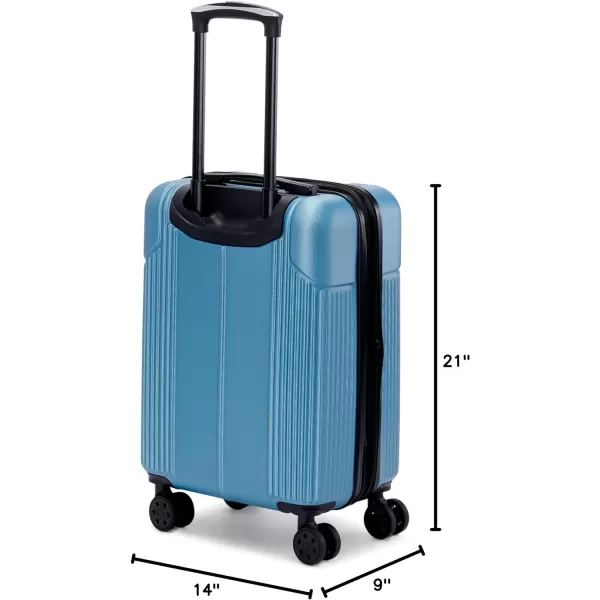 Marc New York Horizon 21 Upright Luggage Stone Blue Carry OnMarc New York Horizon 21 Upright Luggage Stone Blue Carry On