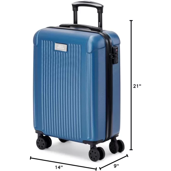 Marc New York Lotus 21 Upright Luggage Blue Steel Carry OnCarry On Blue Steel