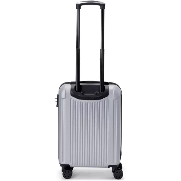 Marc New York Lotus 21 Upright Luggage Silver Carry OnMarc New York Lotus 21 Upright Luggage Silver Carry On