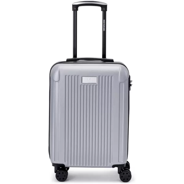 Marc New York Lotus 21 Upright Luggage Silver Carry OnMarc New York Lotus 21 Upright Luggage Silver Carry On