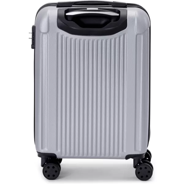 Marc New York Lotus 21 Upright Luggage Silver Carry OnMarc New York Lotus 21 Upright Luggage Silver Carry On