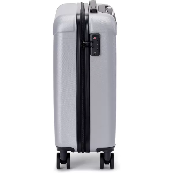 Marc New York Lotus 21 Upright Luggage Silver Carry OnMarc New York Lotus 21 Upright Luggage Silver Carry On