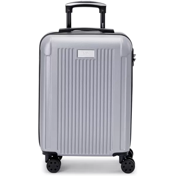 Marc New York Lotus 21 Upright Luggage Silver Carry OnMarc New York Lotus 21 Upright Luggage Silver Carry On