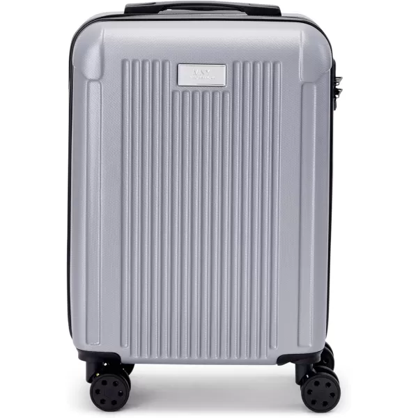 Marc New York Lotus 21 Upright Luggage Silver Carry OnMarc New York Lotus 21 Upright Luggage Silver Carry On