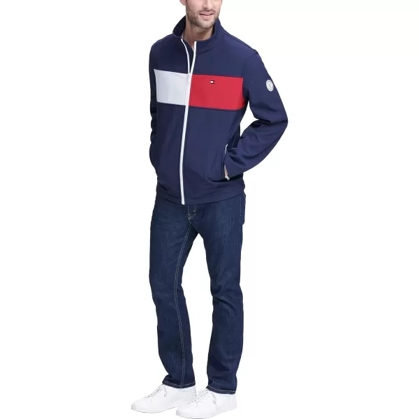 Tommy Hilfiger Mens Classic Soft Shell JacketNight SkyTwo Tone Flag