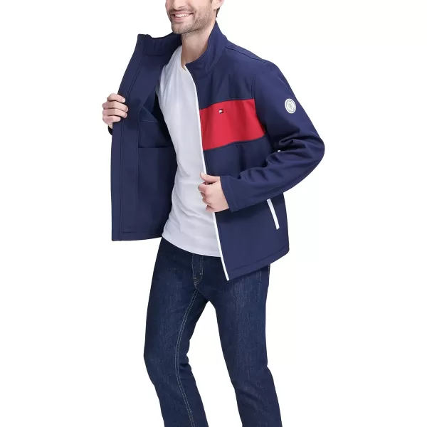 Tommy Hilfiger Mens Classic Soft Shell JacketNight SkyTwo Tone Flag