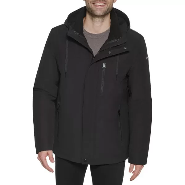 Calvin Klein Mens Arctic Faille 3 in 1 Systems JacketBlack