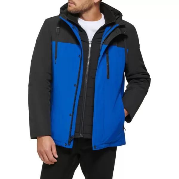 Calvin Klein Mens Arctic Faille 3 in 1 Systems JacketBlue