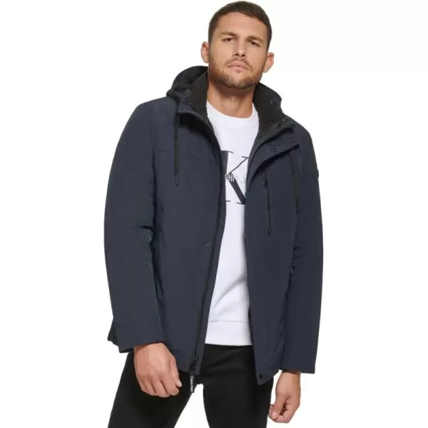 Calvin Klein Mens Arctic Faille 3 in 1 Systems JacketTrue Navy