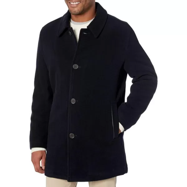 Cole Haan Mens Wool Car Coat Navy LargeCole Haan Mens Wool Car Coat Navy Large