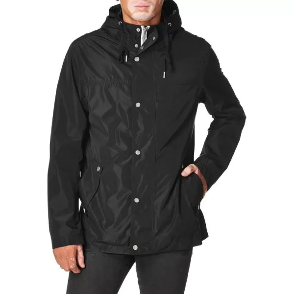 Cole Haan Signature Mens Hooded Rain JacketBlack