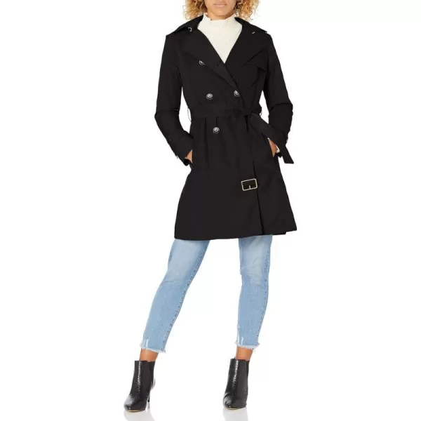 Cole Haan Womens Classic Belted Trench CoatBlack