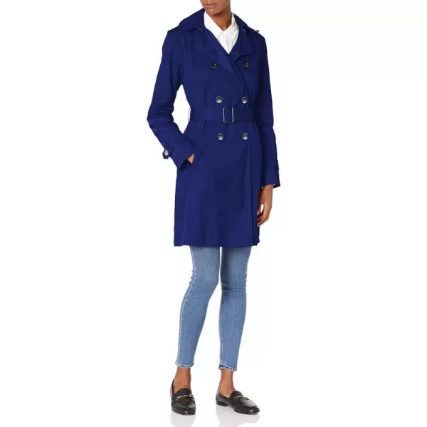 Cole Haan Womens Classic Belted Trench CoatCobalt