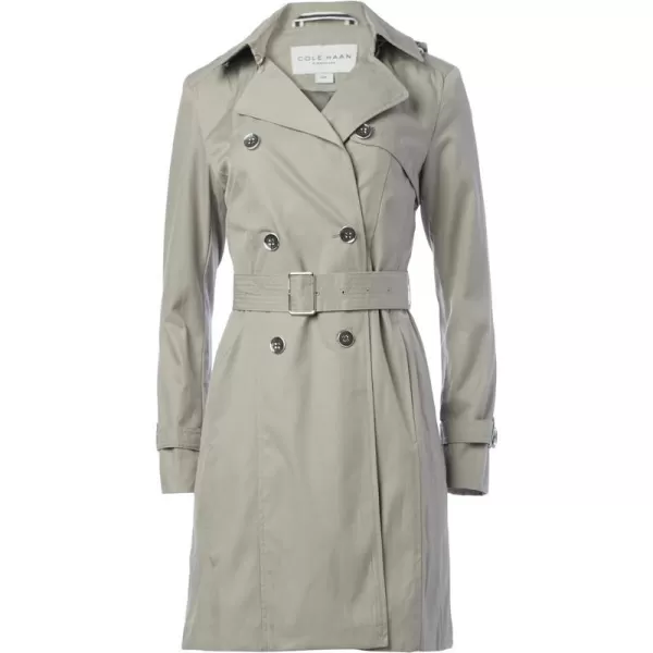 Cole Haan Womens Classic Belted Trench CoatPearl Grey