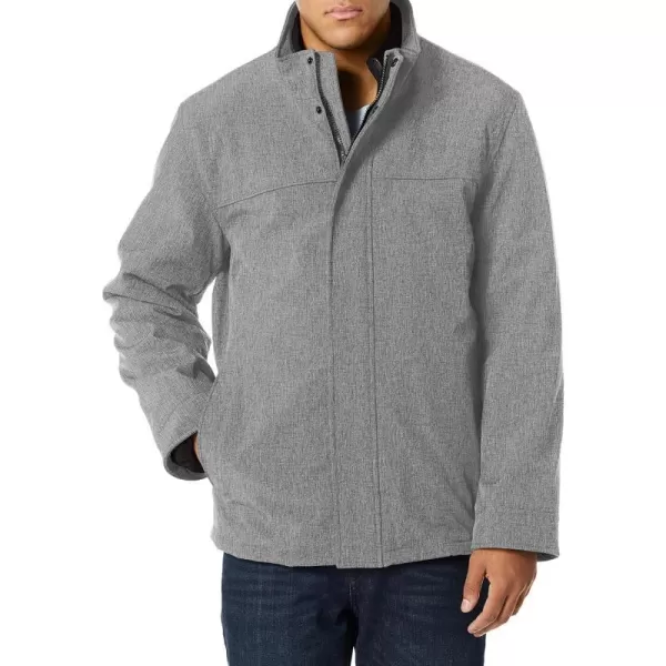 Dockers Mens 3in1 Soft Shell Systems Jacket with Fleece LinerHeather Grey