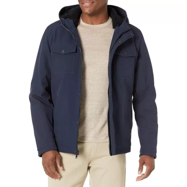 Dockers Mens Arctic Cloth Sherpa Storm JacketMidnight Soft Shell