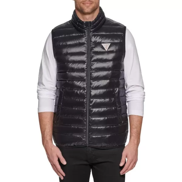 GUESS mens Essential Light Weight Transitional VestBlack