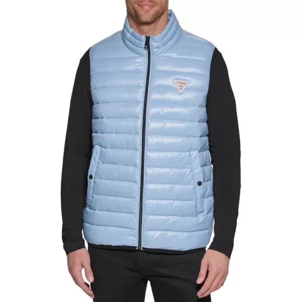 GUESS mens Essential Light Weight Transitional VestPowder Blue