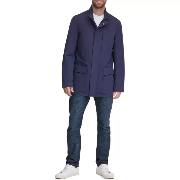 Cole Haan Mens City Rain TopcoatNavy