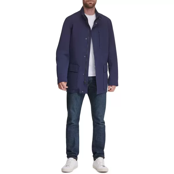 Cole Haan Mens City Rain TopcoatNavy