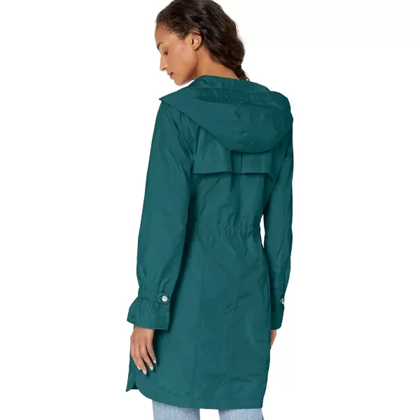 Cole Haan Womens Hooded Anorack Rain CoatPine