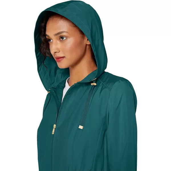 Cole Haan Womens Hooded Anorack Rain CoatPine