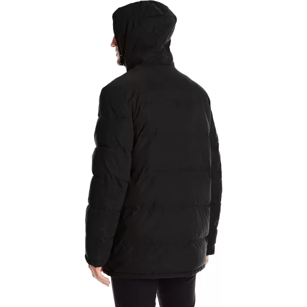 Dockers Mens Microtwill Long Hooded ParkaBlack