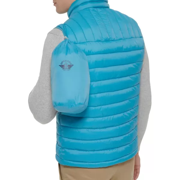 Dockers Mens The Noah Classic Ultra Loft Packable Puffer JacketBlue Vest