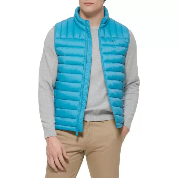 Dockers Mens The Noah Classic Ultra Loft Packable Puffer JacketBlue Vest