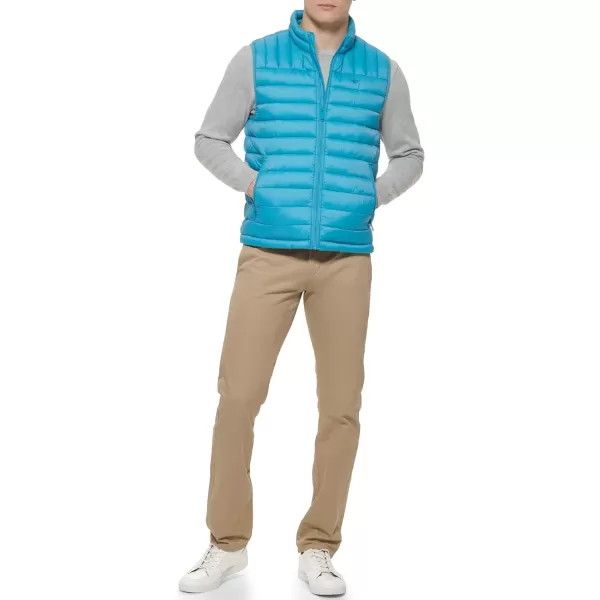 Dockers Mens The Noah Classic Ultra Loft Packable Puffer JacketBlue Vest