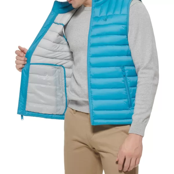 Dockers Mens The Noah Classic Ultra Loft Packable Puffer JacketBlue Vest