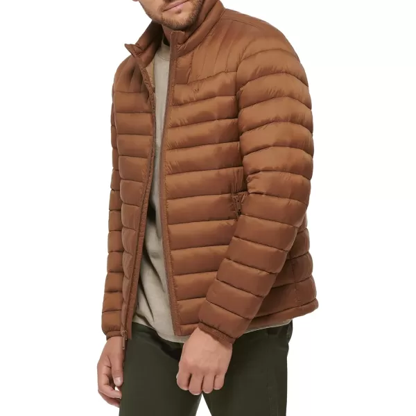 Dockers Mens The Noah Classic Ultra Loft Packable Puffer JacketBrown