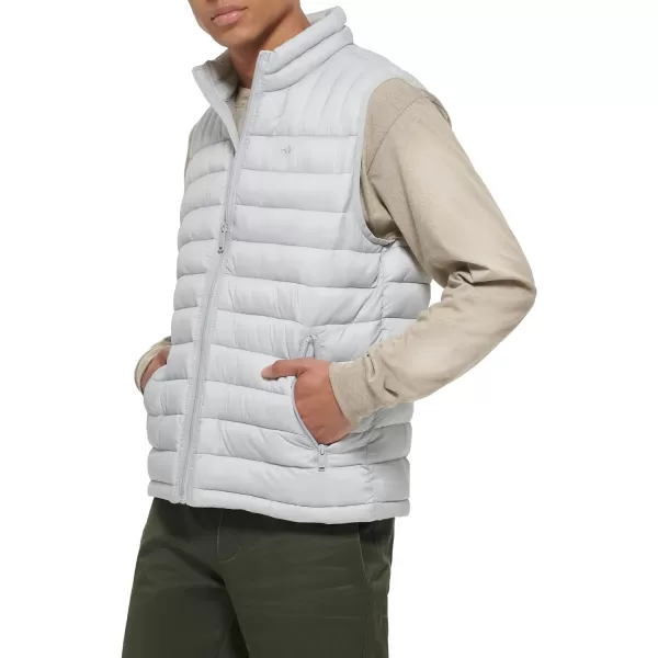 Dockers Mens The Noah Classic Ultra Loft Packable Puffer JacketGrey Vest