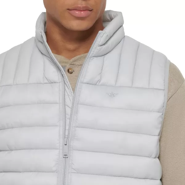 Dockers Mens The Noah Classic Ultra Loft Packable Puffer JacketGrey Vest