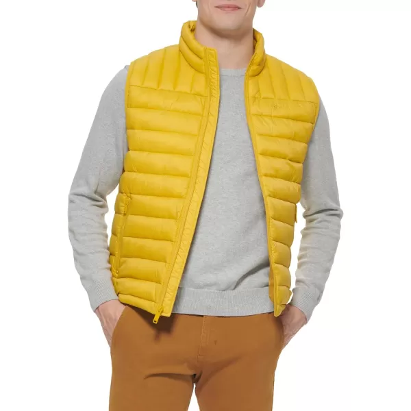 Dockers Mens The Noah Classic Ultra Loft Packable Puffer JacketLemon Vest