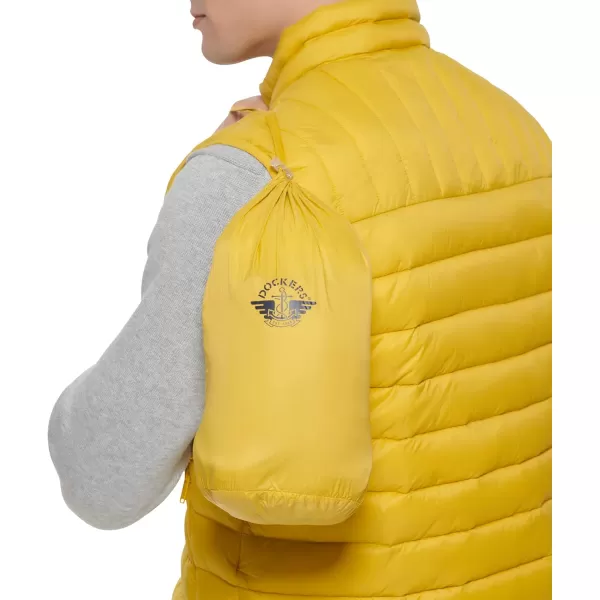 Dockers Mens The Noah Classic Ultra Loft Packable Puffer JacketLemon Vest