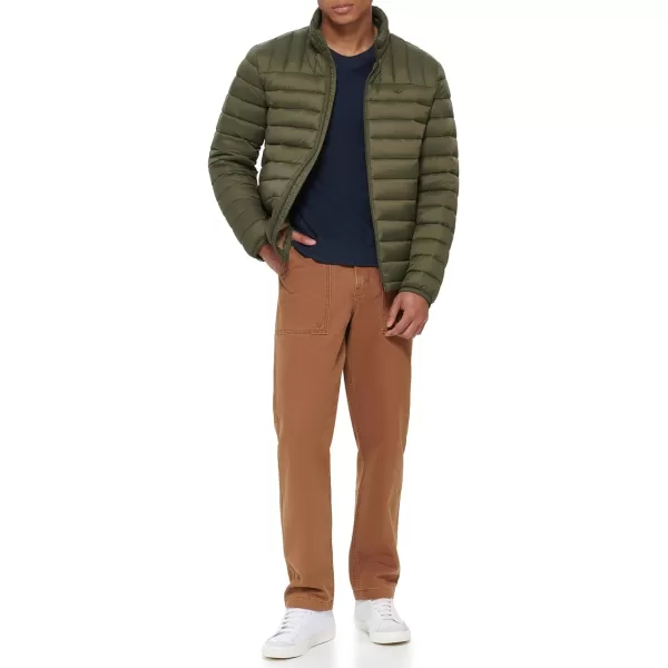 Dockers Mens The Noah Classic Ultra Loft Packable Puffer JacketNew Olive