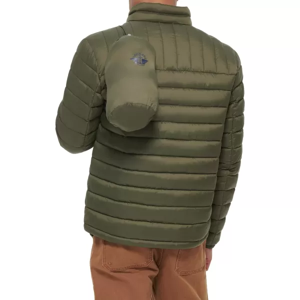 Dockers Mens The Noah Classic Ultra Loft Packable Puffer JacketNew Olive