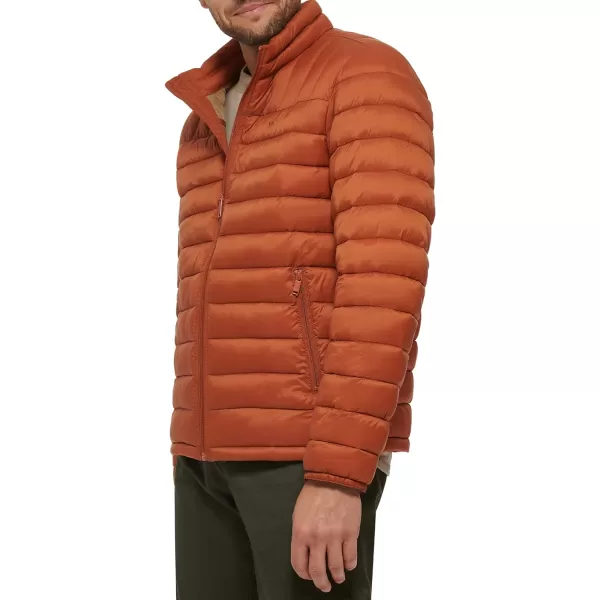 Dockers Mens The Noah Classic Ultra Loft Packable Puffer JacketNew Orange