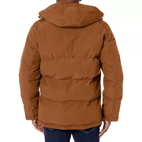 Levis Mens Arctic Cloth Quilted Performance ParkaBrown