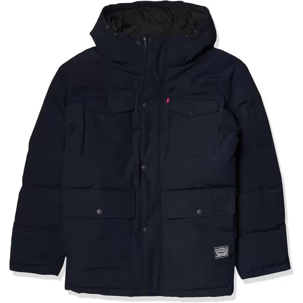 Levis Mens Arctic Cloth Quilted Performance ParkaNavy