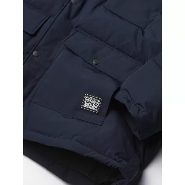 Levis Mens Arctic Cloth Quilted Performance ParkaNavy